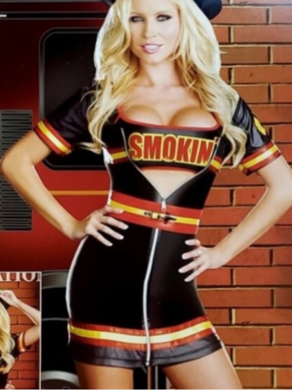 Dreamgirl Smokin Hot Firefighter Sexy Costume Set Women's M NWOT